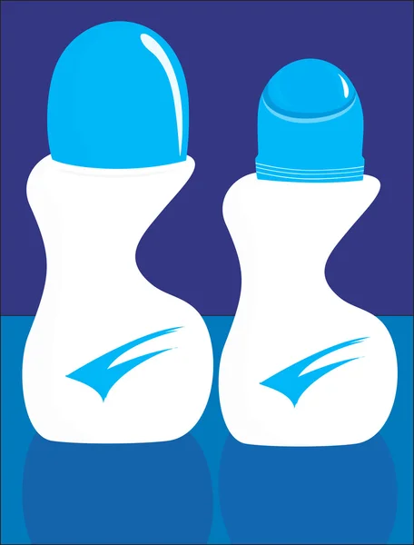 Deodorant flaskor — Stock vektor