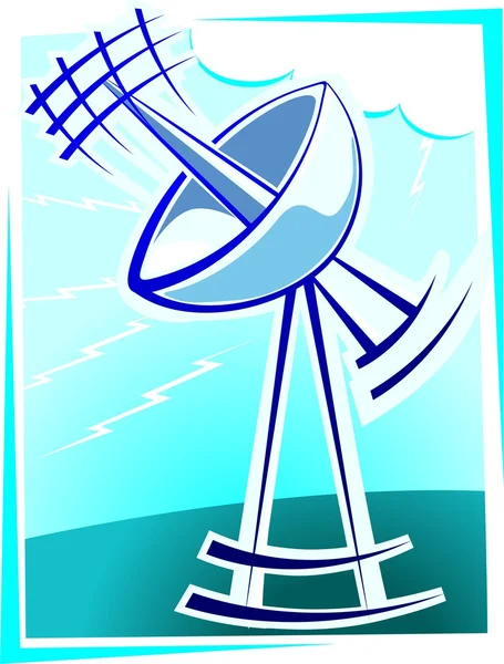 Antenne vaisselle — Image vectorielle