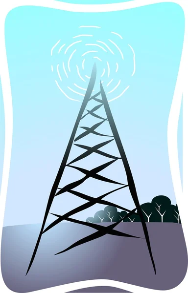 Antennenmast — Stockvektor