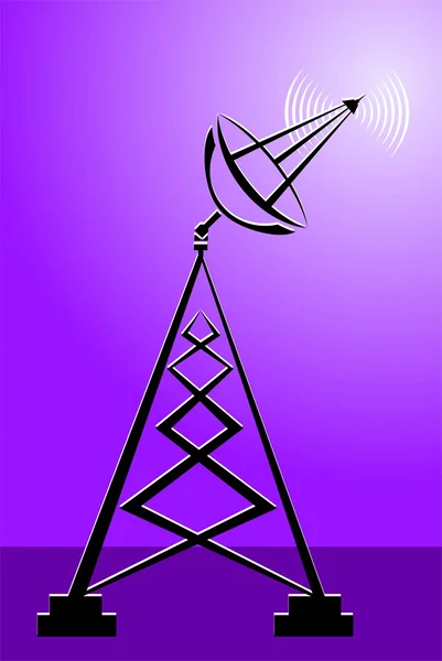 Antenna piatto — Vettoriale Stock