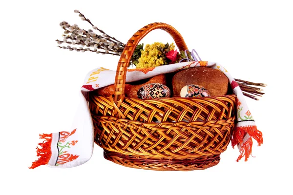 Cesta de Pascua — Foto de Stock