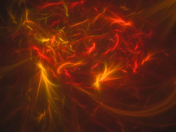 Abstracte Fractal Art Achtergrond Suggestief Voor Vuur Vlammen Hete Golf — Stockfoto