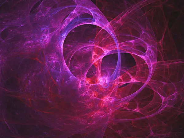 Abstract Fractal Art Achtergrond Suggestief Voor Astronomie Nevel Computer Gegenereerde — Stockfoto