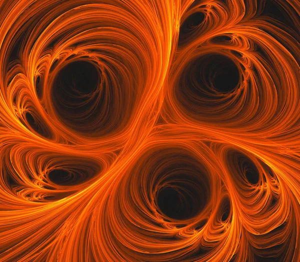 Abstracte Fractal Art Achtergrond Suggestief Voor Vuur Vlammen Hete Golf — Stockfoto