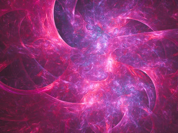 노골적 프랙탈적 예술적 천문학 성운을 암시하는 자주색으로 프랙탈 일러스트 컴퓨터가 — 스톡 사진