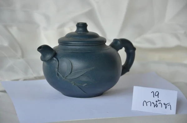 Gray teapot — Stock Photo, Image