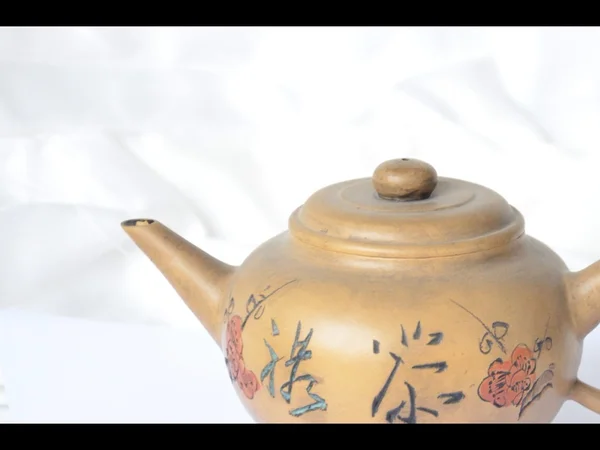 Beige teapot — Stock Photo, Image