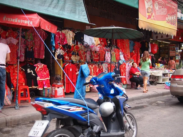 Motocykl na ulicy sceny w bangkok Tajlandia — Zdjęcie stockowe