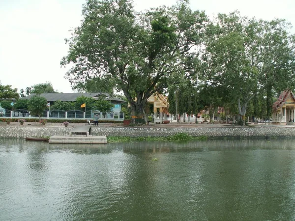 Chao-Phraya-Fluss-Szene, Bangkok thailand — Stockfoto