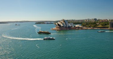 Sydney opera binası görünümü