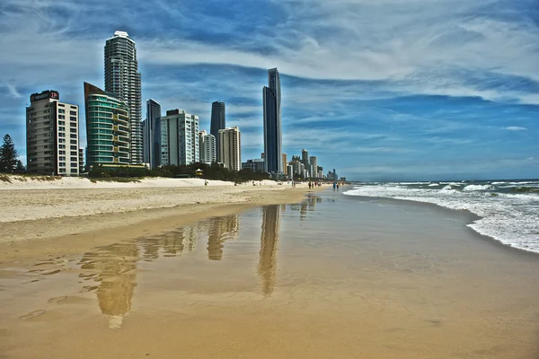 Surfers paradise view, Guldkusten, — Stockfoto