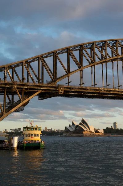Sydney harbour bridge pohled — Stock fotografie
