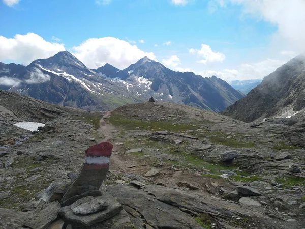 Hiking Tuermljoch Austria — Stock Photo, Image