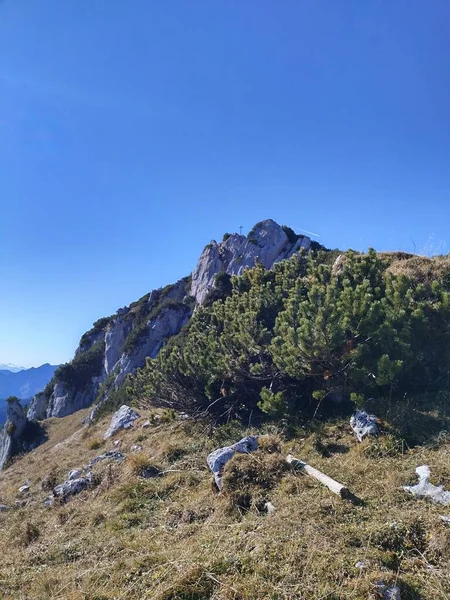 Πεζοπορία Ont Βουνό Lacherspitze — Φωτογραφία Αρχείου