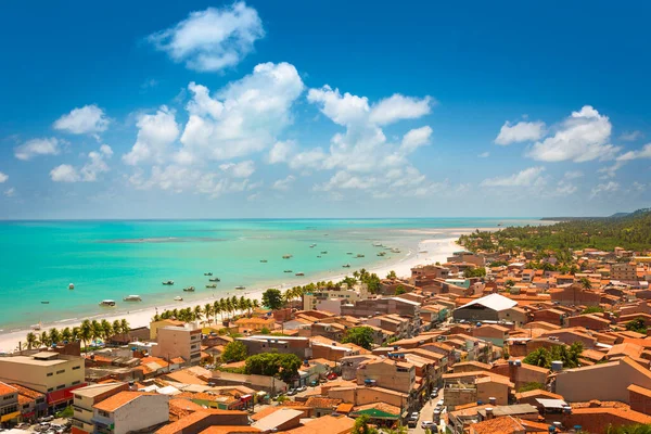 Krásná Pláž Severovýchodním Pobřeží Brazílie Městě Maragogi — Stock fotografie