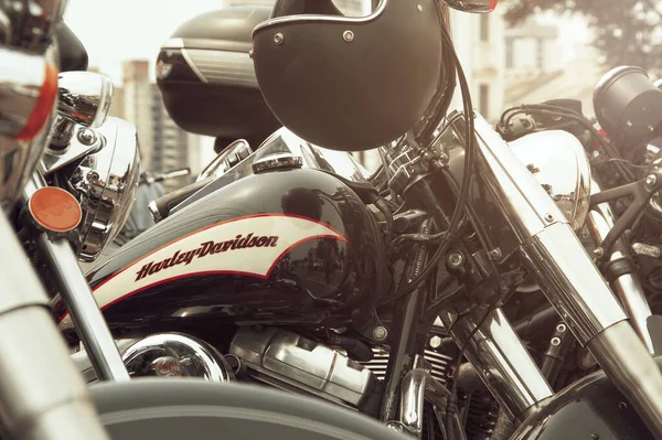 ハーレーダビッドソンのオートバイ これは 世界で最も象徴的なオートバイブランドの一つです — ストック写真