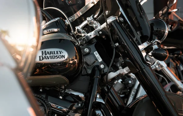 Detail Harley Davidson Motorcycle Display City Londrina Southern Brazil One — ストック写真