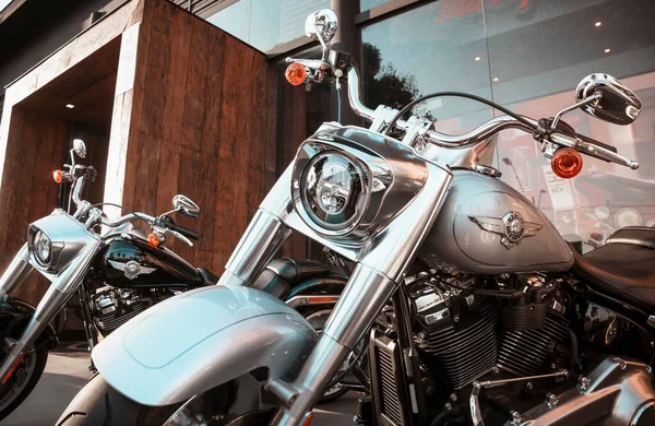 Detail Harley Davidson Motorcycle Display City Londrina Southern Brazil One — ストック写真