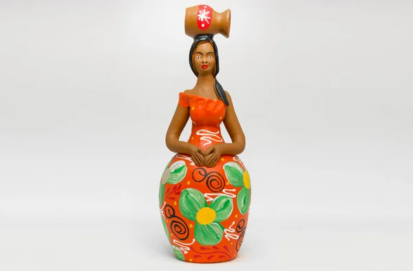 Œuvres Céramiques Artisanales Réalisées Par Des Artistes Brésiliens Généralement Vendues — Photo