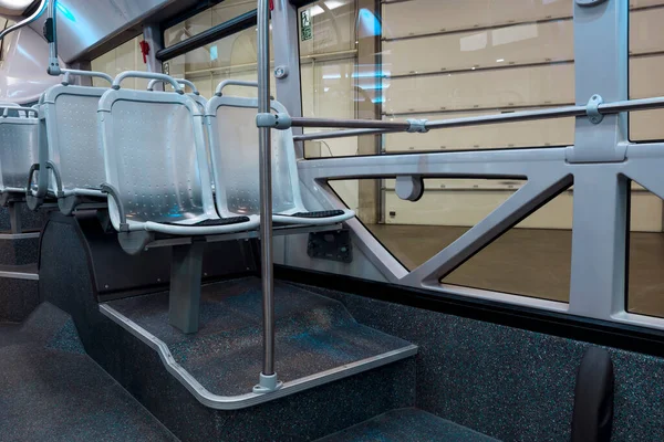 Интерьер Автобуса Выставке Общественного Транспорта Lat Bus 2022 Проходившей Городе — стоковое фото
