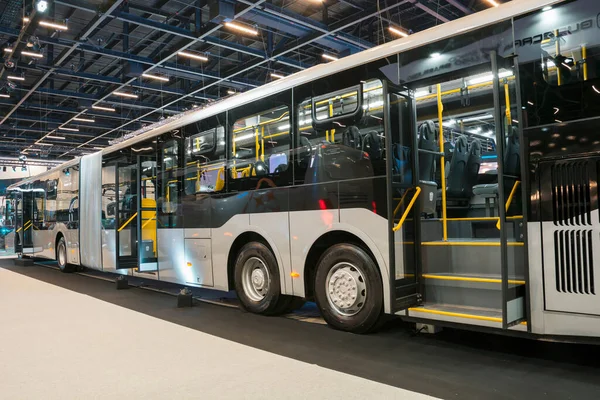 Автомобиль Caio Millennium Супер Сочлененный Автобус Выставке Lat Bus 2022 — стоковое фото