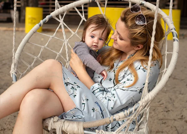 Mother Child Outdoors Recreation — Stock Photo, Image