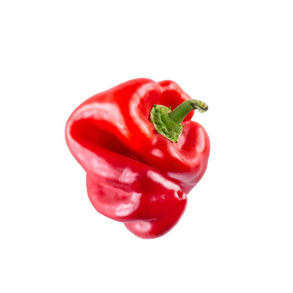 Ronda Édes Paprika Izolált Fehér — Stock Fotó