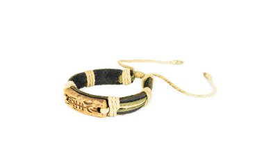 Yeşil kumaş bileklik