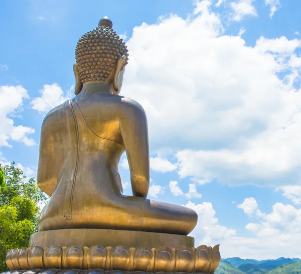 Back view Buddha statue — Stock Photo, Image