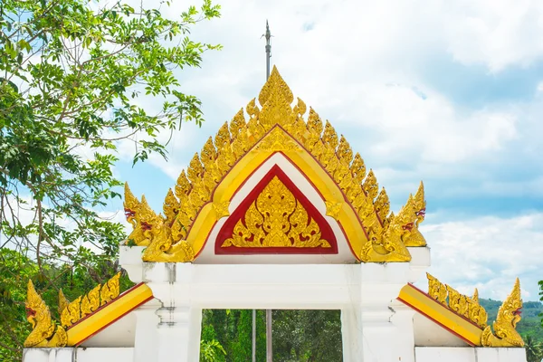 Architrave of asia temple thailand — Stock Photo, Image