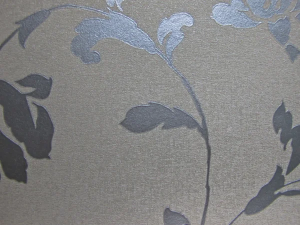 Zilveren bloem textiel patroon — Stockfoto