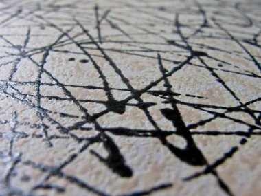 siyah renk vinil sıçrama