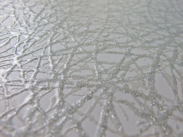 Close-up van zilveren ruwe textiel — Stockfoto