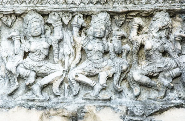 Storia asia scultura in alto rilievo pietra — Foto Stock