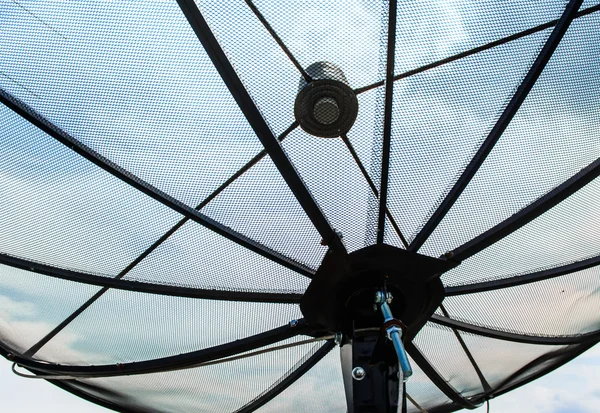 Close up black Satellite dish — Stock Photo, Image