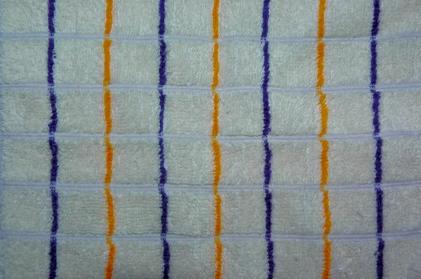 Blue and orange line on cotton — Stock Photo, Image