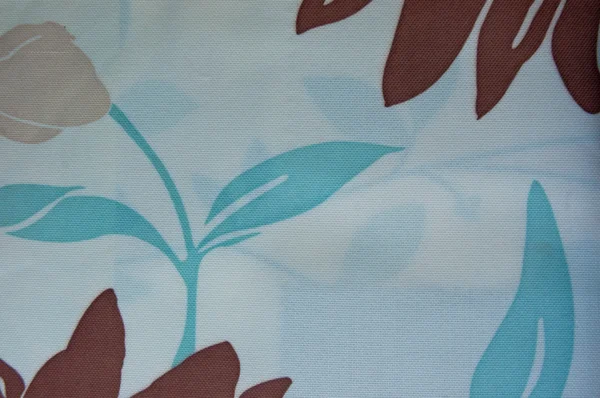 Blue tone old big flower textile — Stock Photo, Image