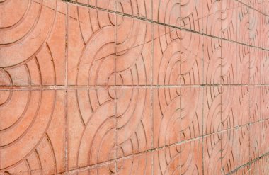 Eski soyut turuncu döşeme zemin