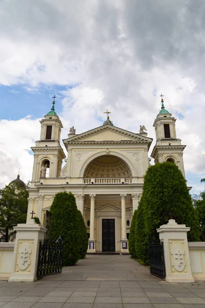 Gereja Indah Anne Wilanow Warsaw Polandia — Stok Foto