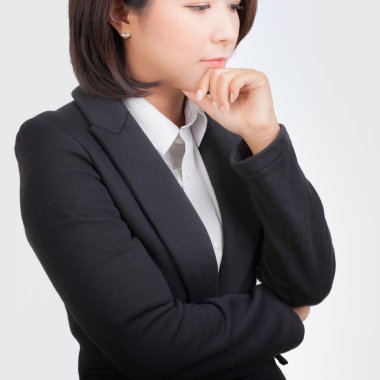 Çekici bir iş kadınının portresi.