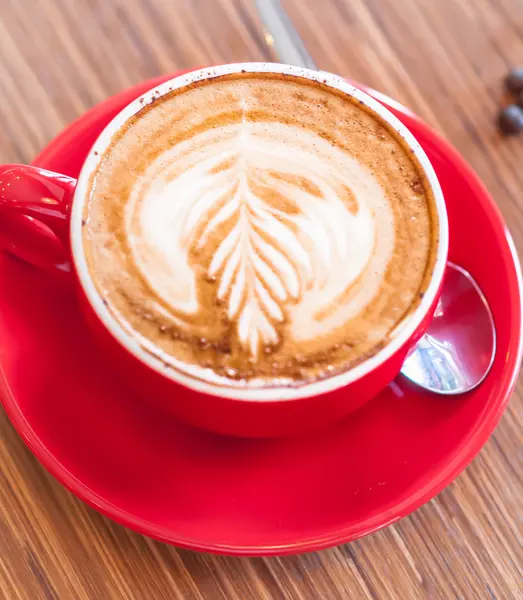 Espresso, extraction from coffee machine — Stock Photo, Image