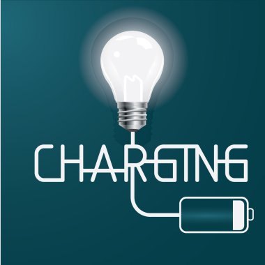 fikir şarj vektör çizim