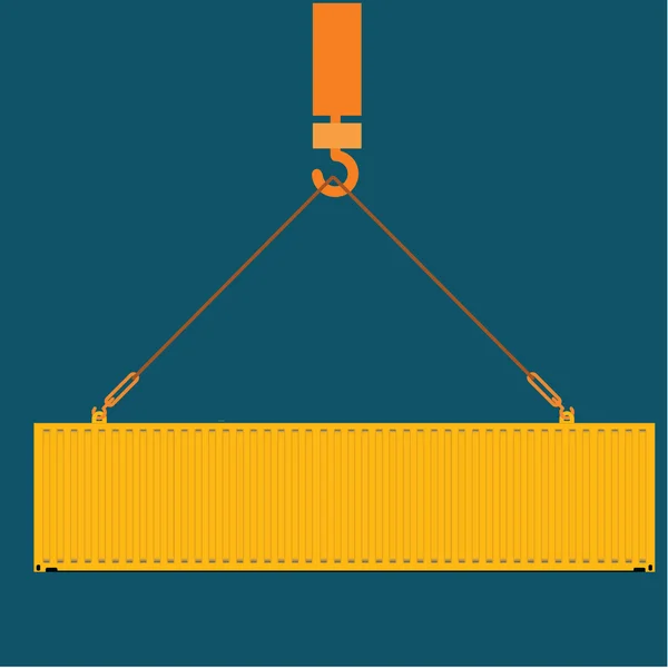 Zee vrachtcontainers vector illustratie — Stockvector