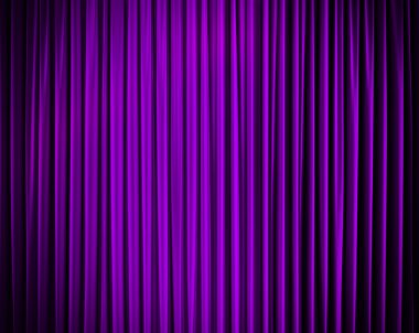 tiyatroda hafif lekeler ile kapalı perde