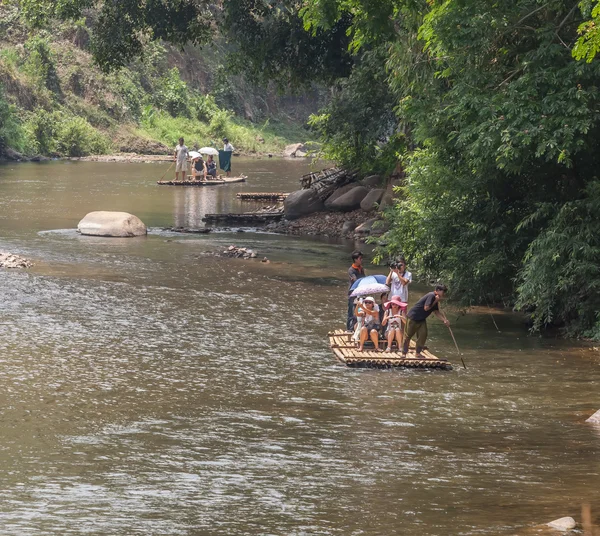 stock image CHIANG MAI,THAILAND -April 14 : Unidentified people in action at