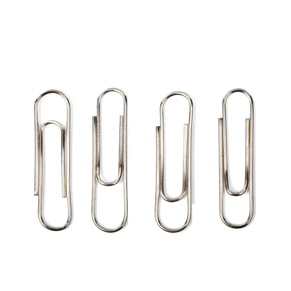 Paper clip on a white background — Stock Photo, Image