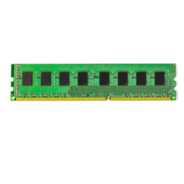 RAM memory module isolated on white background — Stock Photo, Image