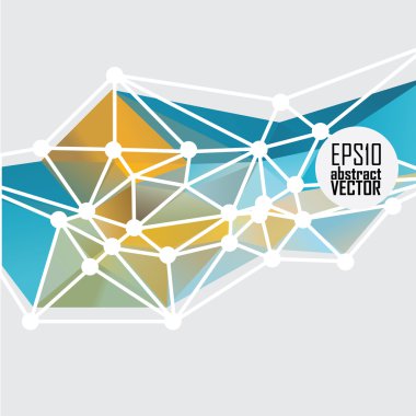 3d geometrik renkli arka plan