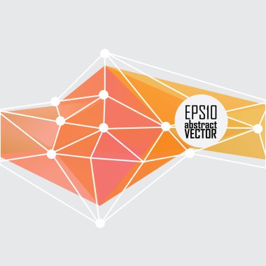 3d geometrik renkli arka plan