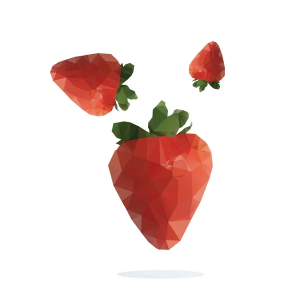 Erdbeeren. Vektor-Illustration einer realistischen — Stockvektor